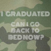 I Graduated Can I Go Back To Bed Now Funny Student School Legacy Tie Dye Trucker Hat
