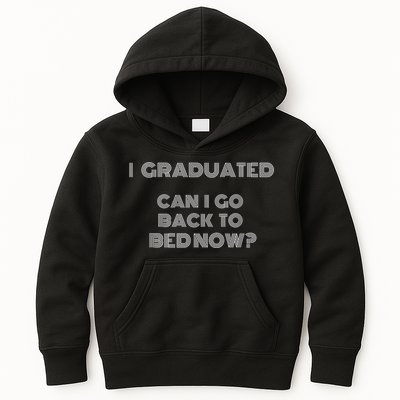 I Graduated Can I Go Back To Bed Now Funny Student School Kids Hoodie