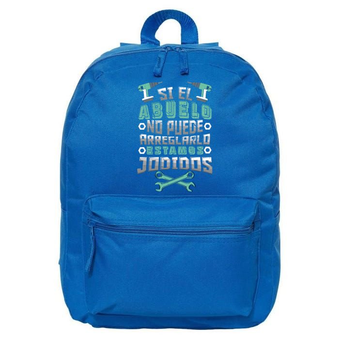 If Grandpa Cant Fix No One Can Fathers Day Retired Grandpa Cool Gift 16 in Basic Backpack