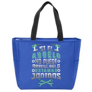 If Grandpa Cant Fix No One Can Fathers Day Retired Grandpa Cool Gift Zip Tote Bag