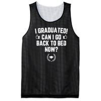 I Graduated Can I Go Back To Bed Now? Grad Gift For Her Him Mesh Reversible Basketball Jersey Tank