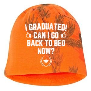 I Graduated Can I Go Back To Bed Now? Grad Gift For Her Him Kati - Camo Knit Beanie