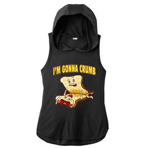 IM Gonna Crumb Adults Sandwich Ladies PosiCharge Tri-Blend Wicking Draft Hoodie Tank