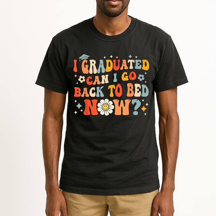 I Graduated Can I Go Back To Bed Now Funny Graduation Groovy Tall T-Shirt