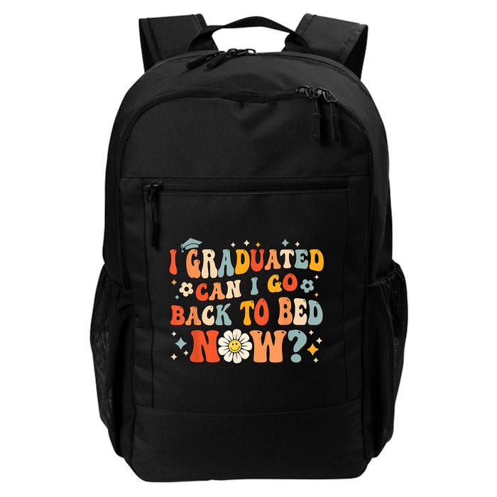 I Graduated Can I Go Back To Bed Now Funny Graduation Groovy Backpack