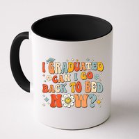 I Graduated Can I Go Back To Bed Now Funny Graduation Groovy Mug