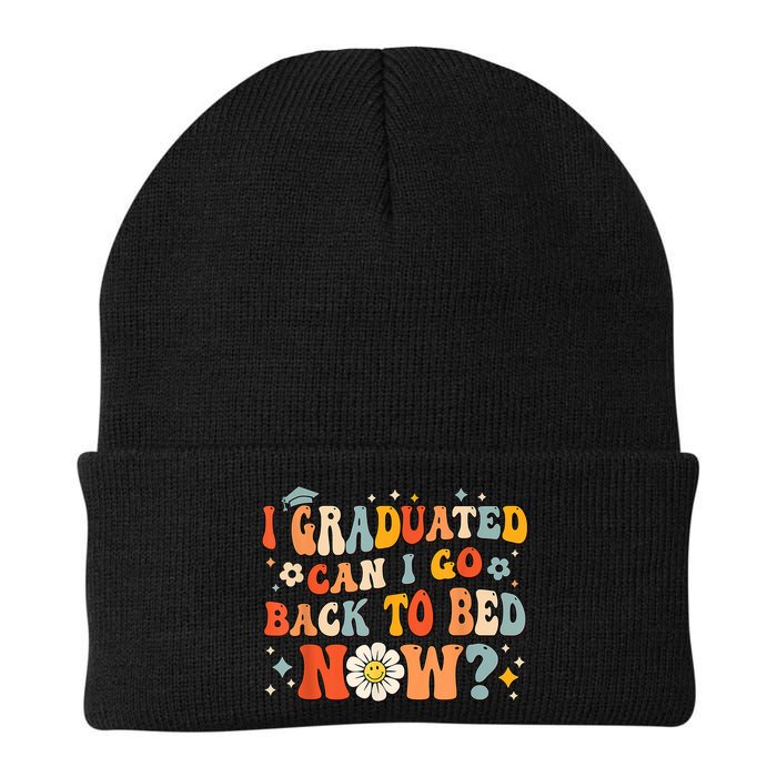 I Graduated Can I Go Back To Bed Now Funny Graduation Groovy Beanie