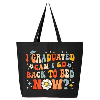 I Graduated Can I Go Back To Bed Now Funny Graduation Groovy 25L Jumbo Tote