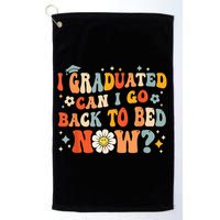 I Graduated Can I Go Back To Bed Now Funny Graduation Groovy Golf Towel