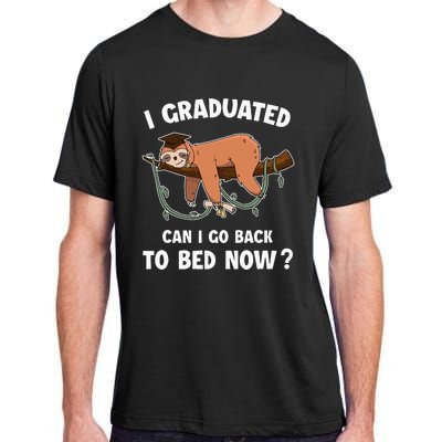 I Graduated Can I Go Back To Bed Now Funny 2024 Graduation Adult ChromaSoft Performance T-Shirt