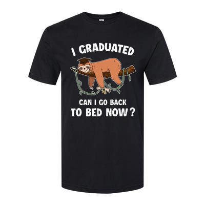 I Graduated Can I Go Back To Bed Now Funny 2024 Graduation Softstyle CVC T-Shirt