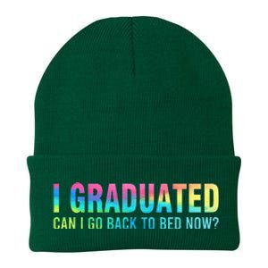 I Graduated Can I Go Back To Bed Now Graduation Student Knit Cap Winter Beanie