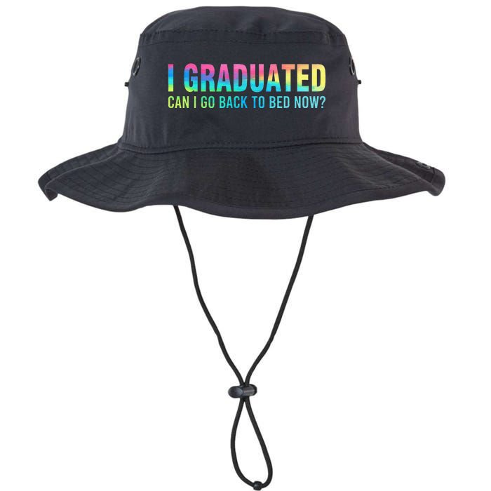 I Graduated Can I Go Back To Bed Now Graduation Student Legacy Cool Fit Booney Bucket Hat