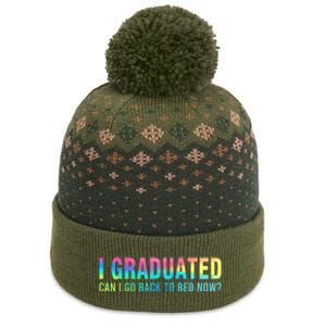 I Graduated Can I Go Back To Bed Now Graduation Student The Baniff Cuffed Pom Beanie