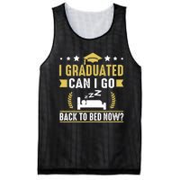 I Graduated Can I Go Back To Bed Now? High School Graduate Mesh Reversible Basketball Jersey Tank