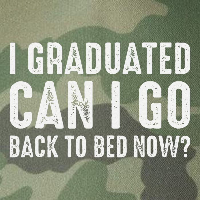 I Graduated Can I Go Back To Bed Now Graduation Legacy Tie Dye Trucker Hat