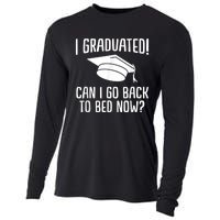 I Graduated Can I Go Back To Bed Now? Graduation Humor Cooling Performance Long Sleeve Crew