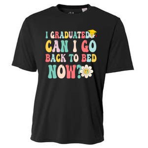 I Graduated Can I Go Back To Bed Now Funny Graduation Gift Cooling Performance Crew T-Shirt