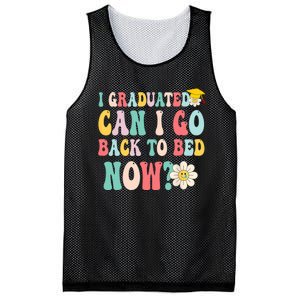 I Graduated Can I Go Back To Bed Now Funny Graduation Gift Mesh Reversible Basketball Jersey Tank