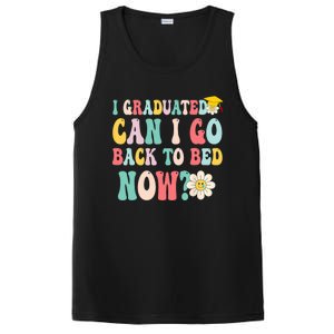 I Graduated Can I Go Back To Bed Now Funny Graduation Gift PosiCharge Competitor Tank