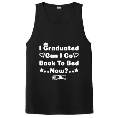 I Graduated Can I Go Back To Bed Now Funny PosiCharge Competitor Tank