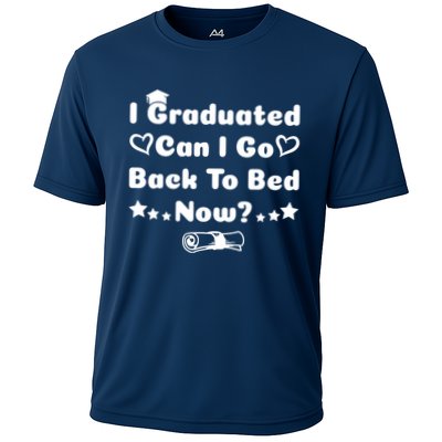 I Graduated Can I Go Back To Bed Now Funny Performance Shirt