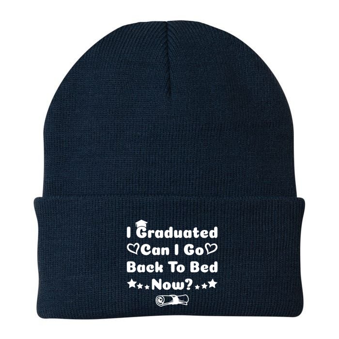 I Graduated Can I Go Back To Bed Now Funny Beanie
