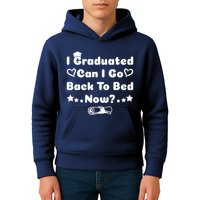 I Graduated Can I Go Back To Bed Now Funny Kids Hoodie