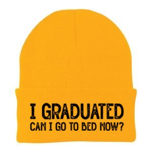 I Graduated Can I Go Back To Bed Now Graduation Knit Cap Winter Beanie