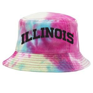 Illinois Gift College University Text Sports Design Tie-Dyed Bucket Hat