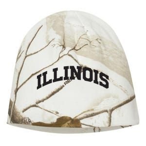 Illinois Gift College University Text Sports Design Kati - Camo Knit Beanie