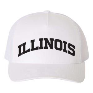 Illinois Gift College University Text Sports Design Yupoong Adult 5-Panel Trucker Hat