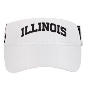 Illinois Gift College University Text Sports Design Adult Drive Performance Visor