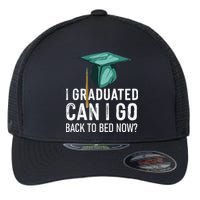 I Graduated Can I Go Back To Bed Now Funny Graduation Flexfit Unipanel Trucker Cap