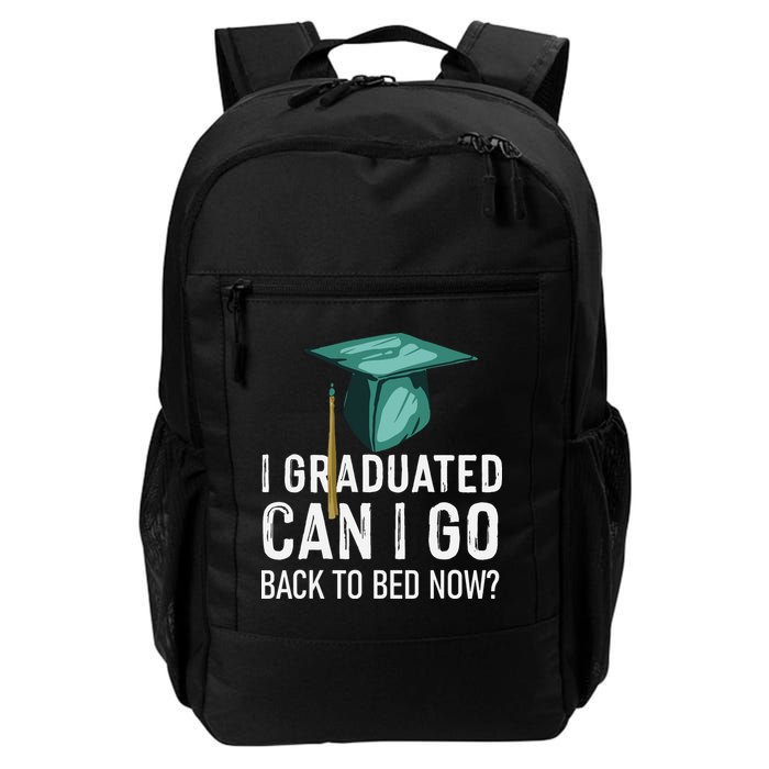 I Graduated Can I Go Back To Bed Now Funny Graduation Backpack