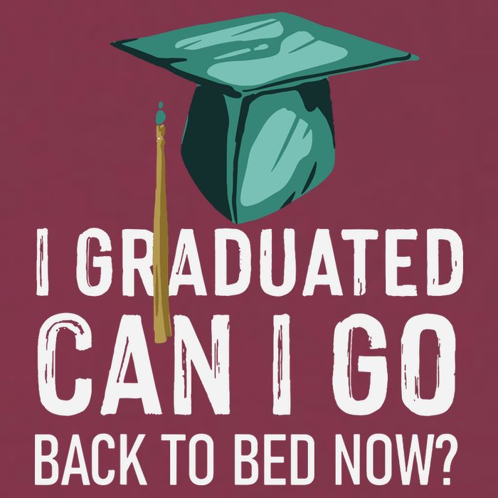 I Graduated Can I Go Back To Bed Now Funny Graduation 16oz Travel Tumbler