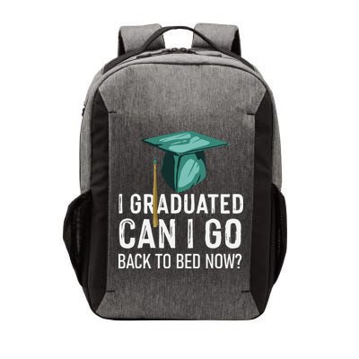 I Graduated Can I Go Back To Bed Now Funny Graduation Vector Backpack