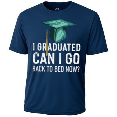 I Graduated Can I Go Back To Bed Now Funny Graduation Performance Shirt