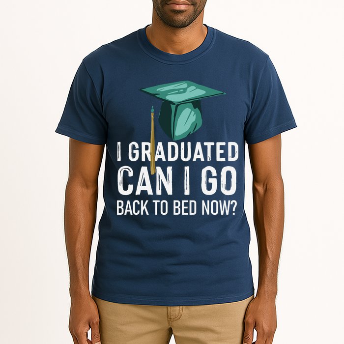 I Graduated Can I Go Back To Bed Now Funny Graduation Tall T-Shirt