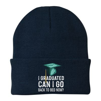 I Graduated Can I Go Back To Bed Now Funny Graduation Beanie