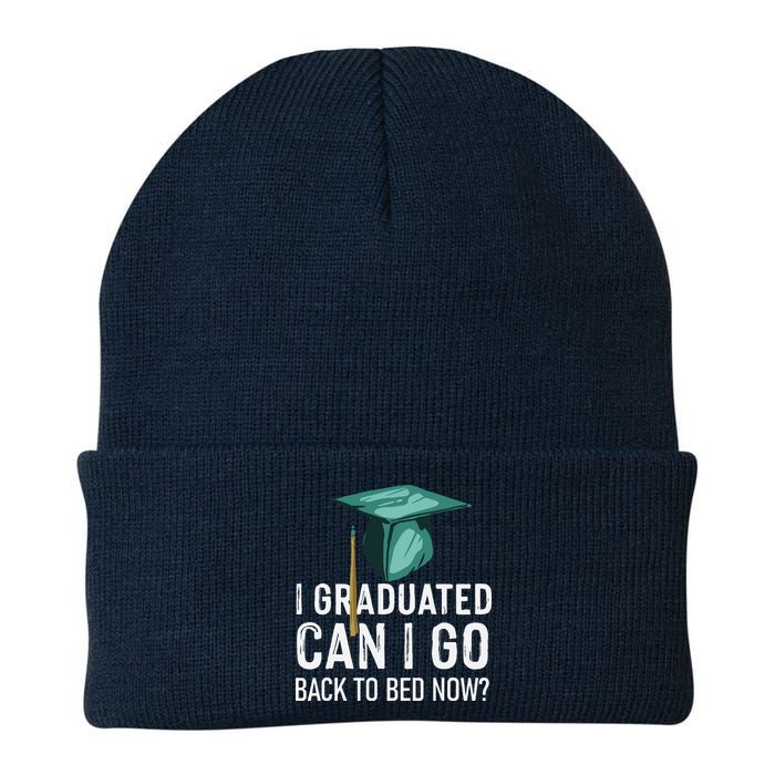 I Graduated Can I Go Back To Bed Now Funny Graduation Beanie