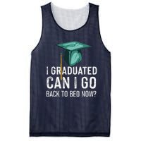 I Graduated Can I Go Back To Bed Now Funny Graduation Mesh Reversible Basketball Jersey Tank