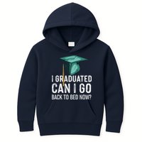 I Graduated Can I Go Back To Bed Now Funny Graduation Kids Hoodie
