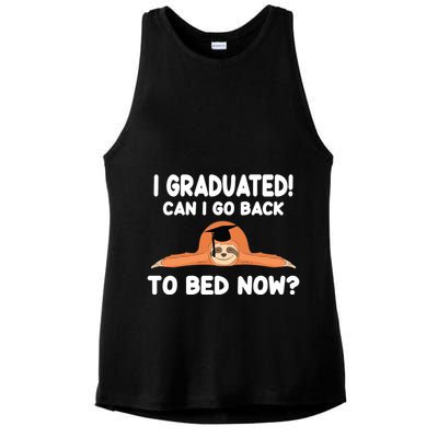 I Graduated Can I Go Back To T Ladies PosiCharge Tri-Blend Wicking Tank
