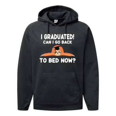 I Graduated Can I Go Back To T Performance Fleece Hoodie