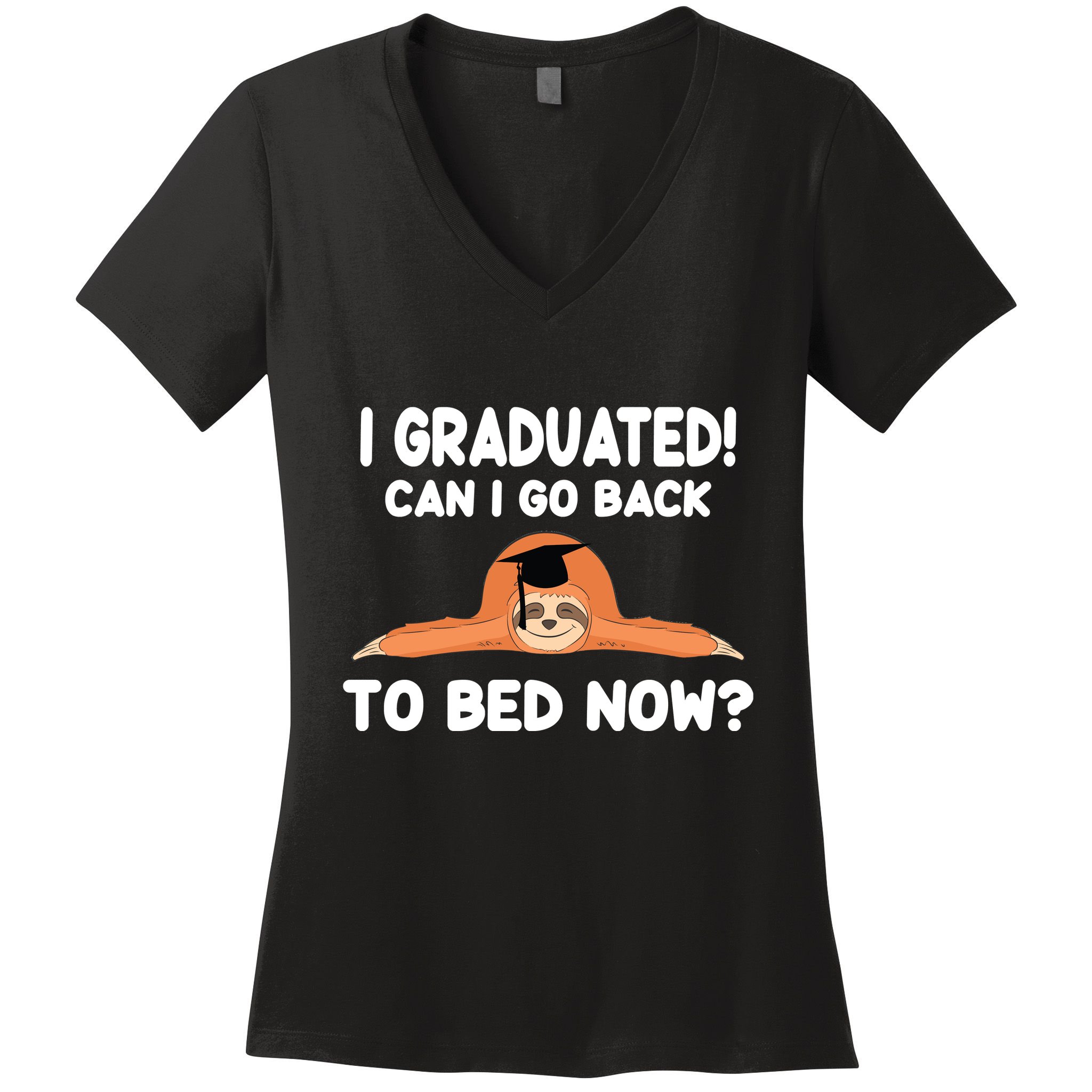 I Graduated Can I Go Back To T Women's V-Neck T-Shirt