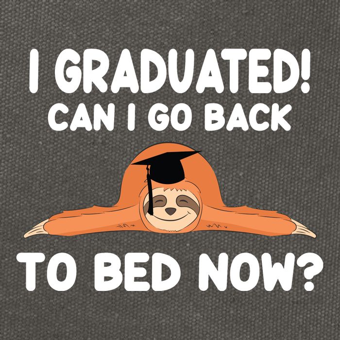 I Graduated Can I Go Back To T Cotton Canvas Backpack