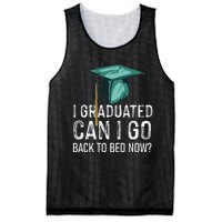 I Graduated Can I Go Back To Bed Now Funny Graduation Mesh Reversible Basketball Jersey Tank