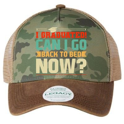 I Graduated! Can I Go Back To Bed Now Legacy Tie Dye Trucker Hat