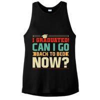 I Graduated! Can I Go Back To Bed Now Ladies PosiCharge Tri-Blend Wicking Tank